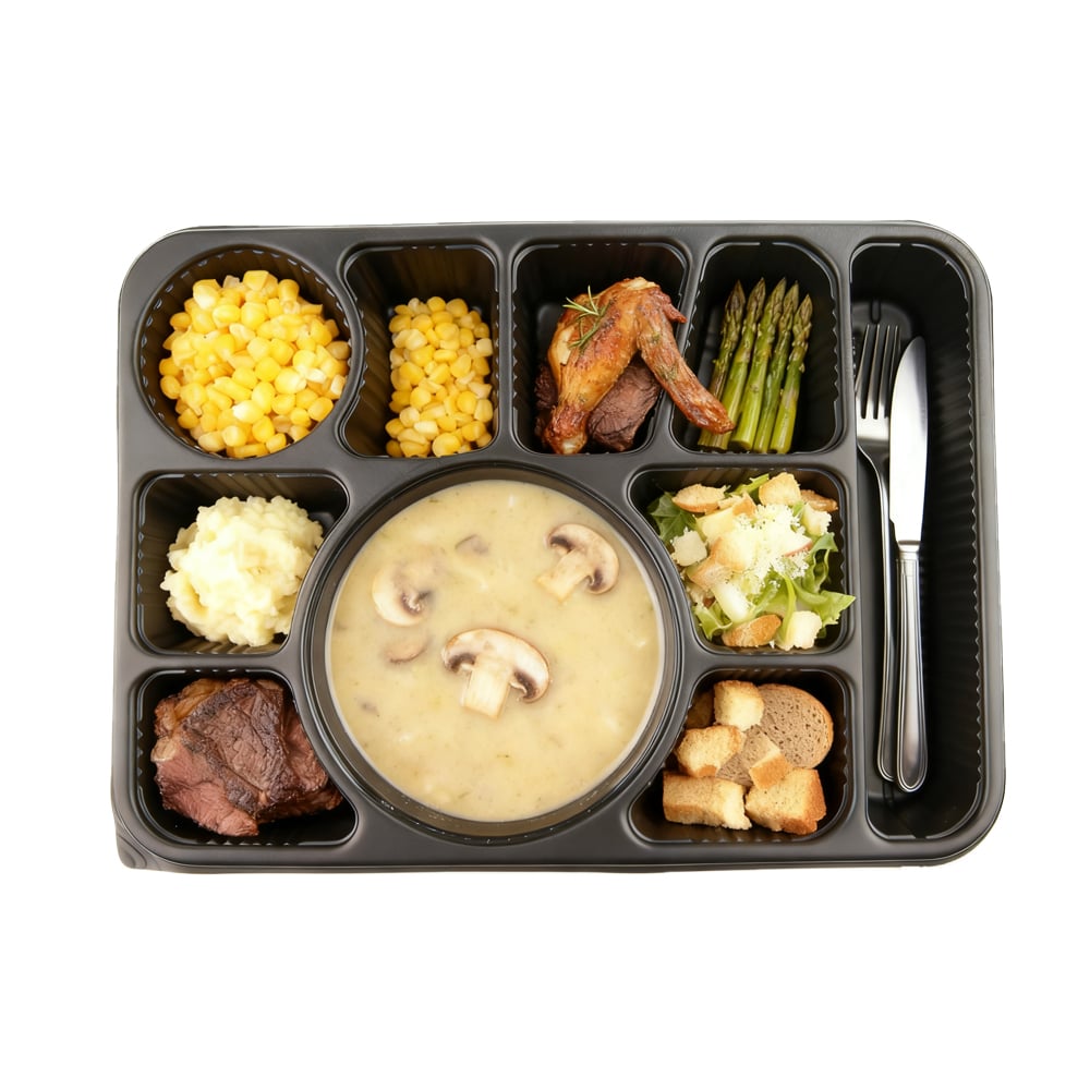 10-compartment food-grade PP disposable takeaway lunch box packaging container