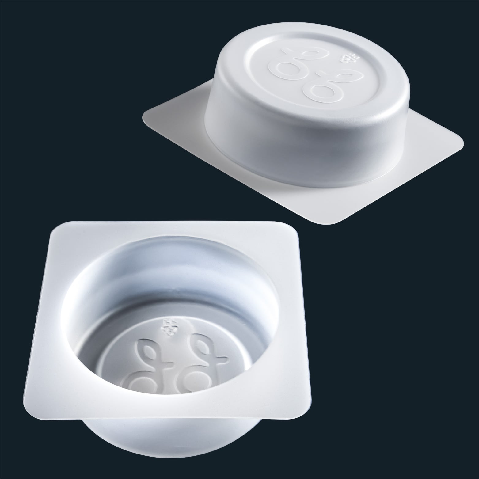 Customized Disposable Round Recyclable PP Ice Cube Tray Container