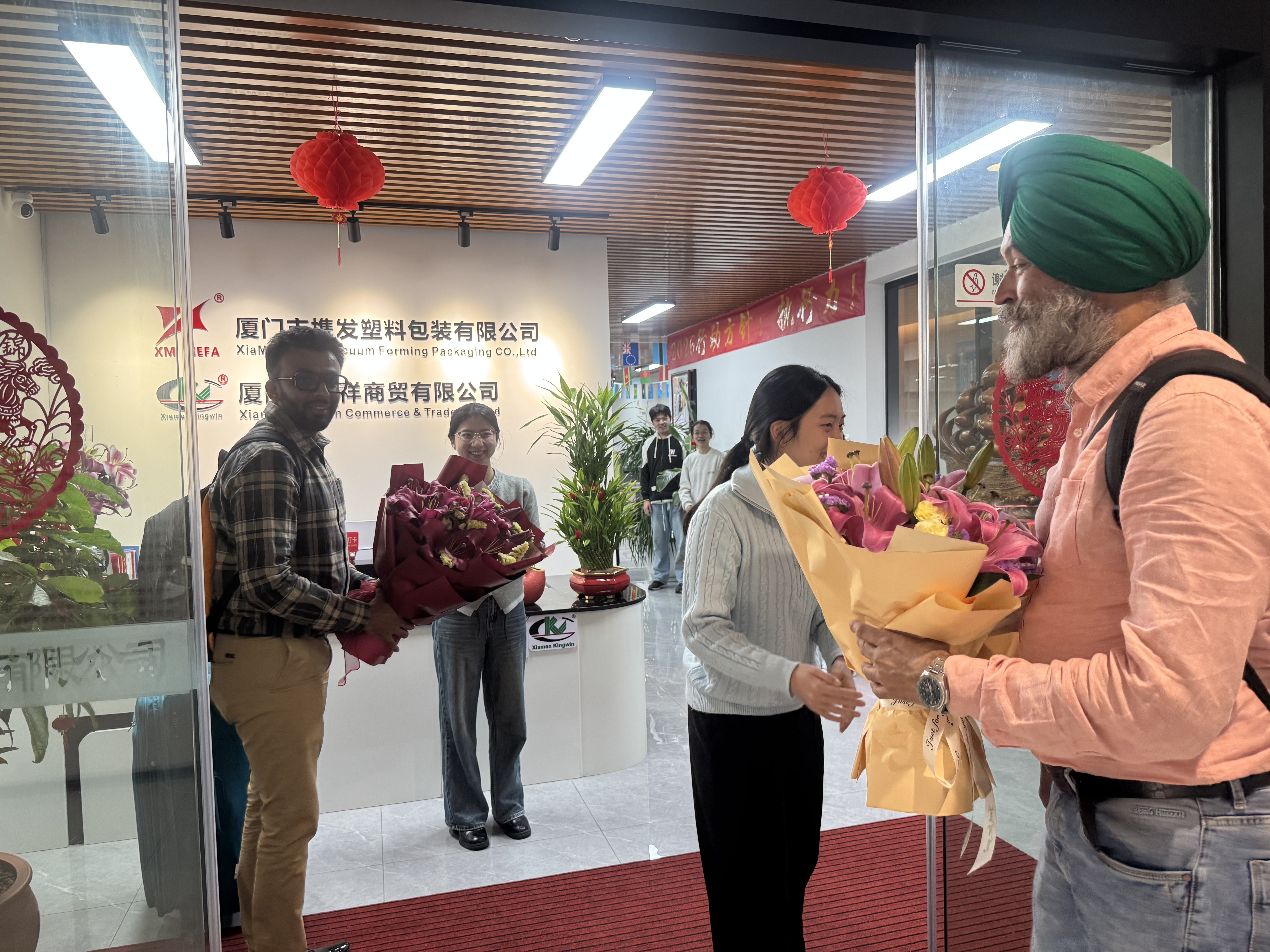 welcoming mr harsha from belgium to xm xiefa exploring new opportunities in paper products-0