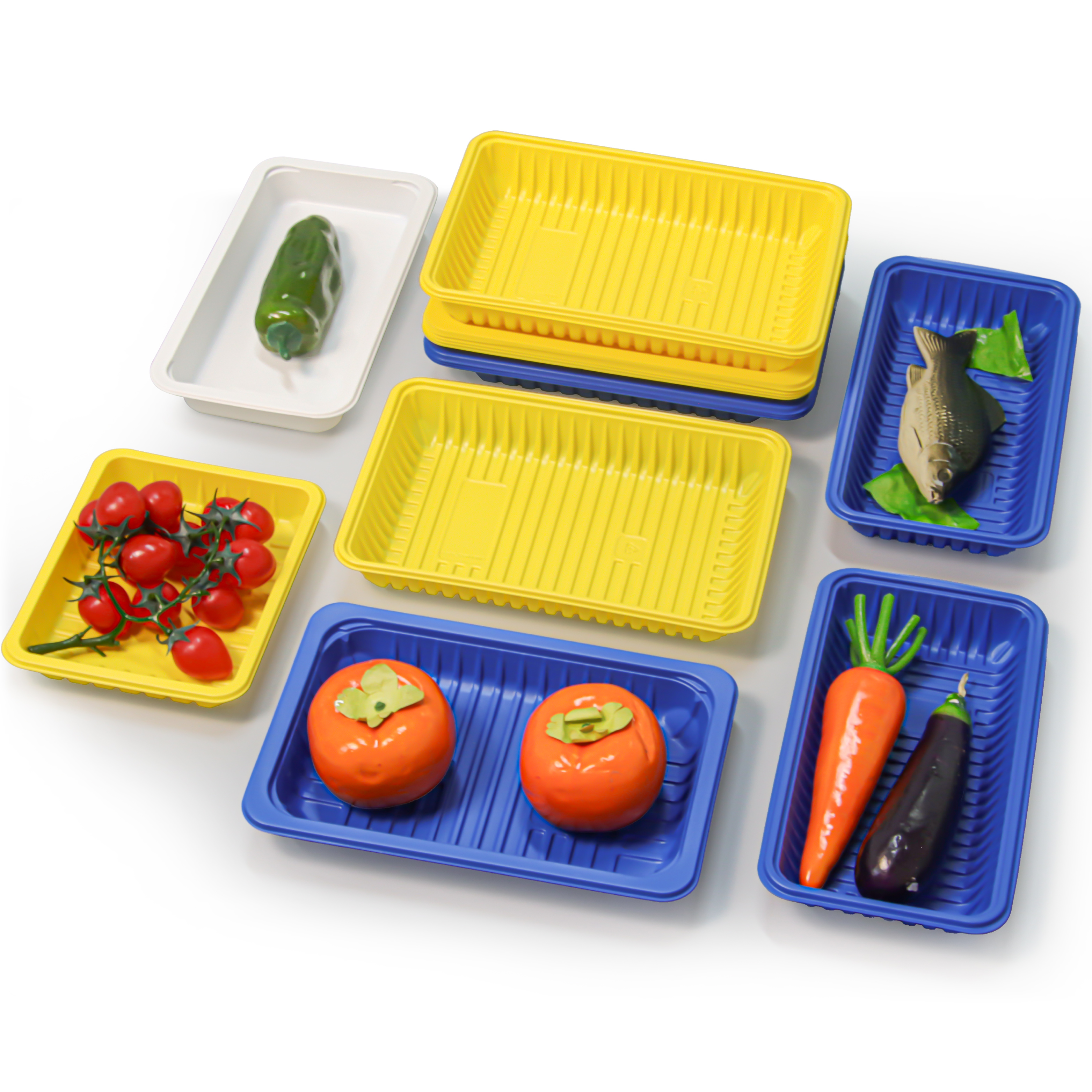 Customized wholesale disposable vacuum formed food tray containers