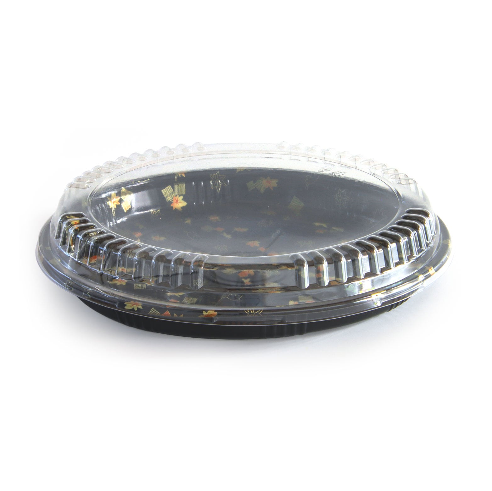 12.5-inch custom wholesale recyclable PS sushi tray with lid packaging