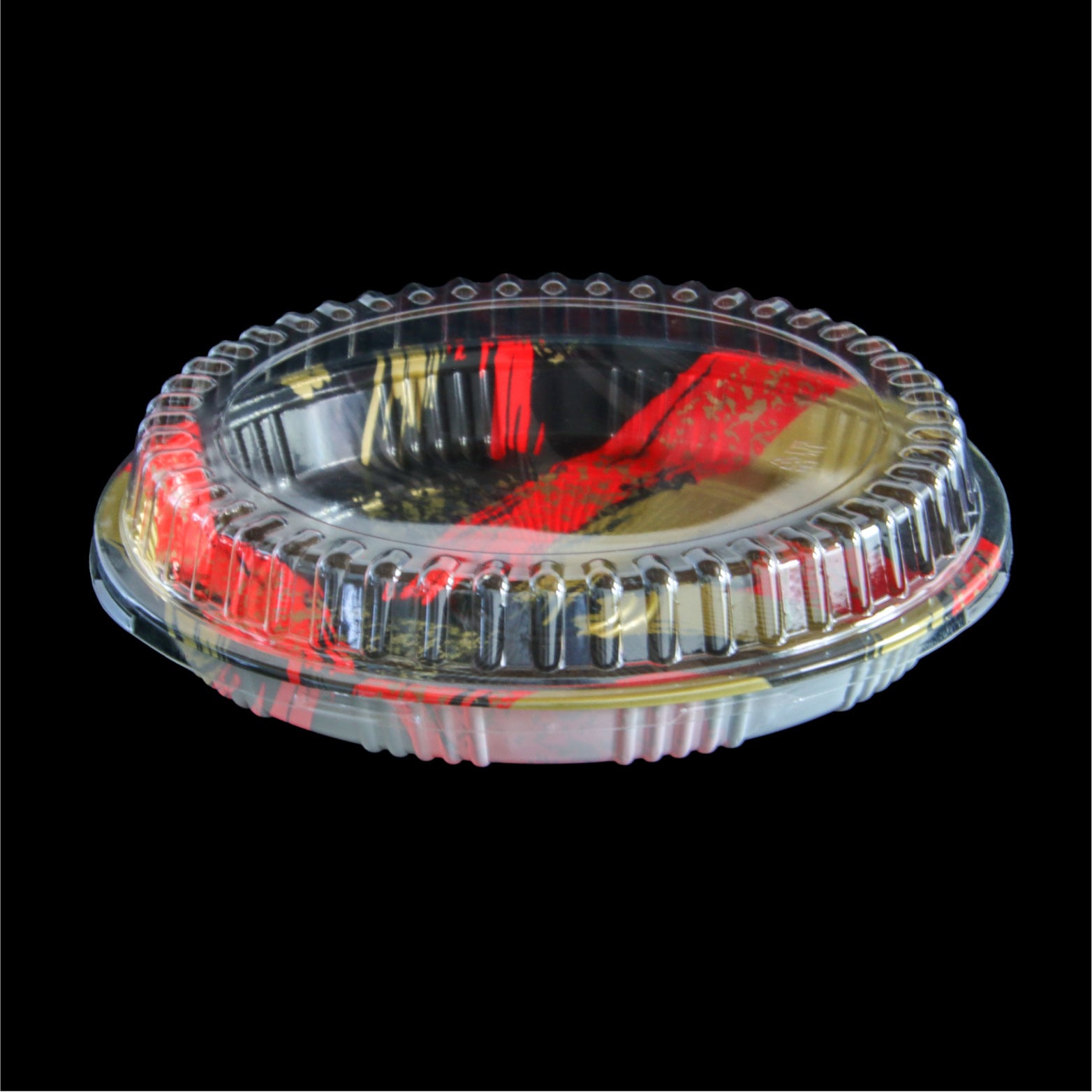 11.5-inches Round disposable PS sushi tray food packaging