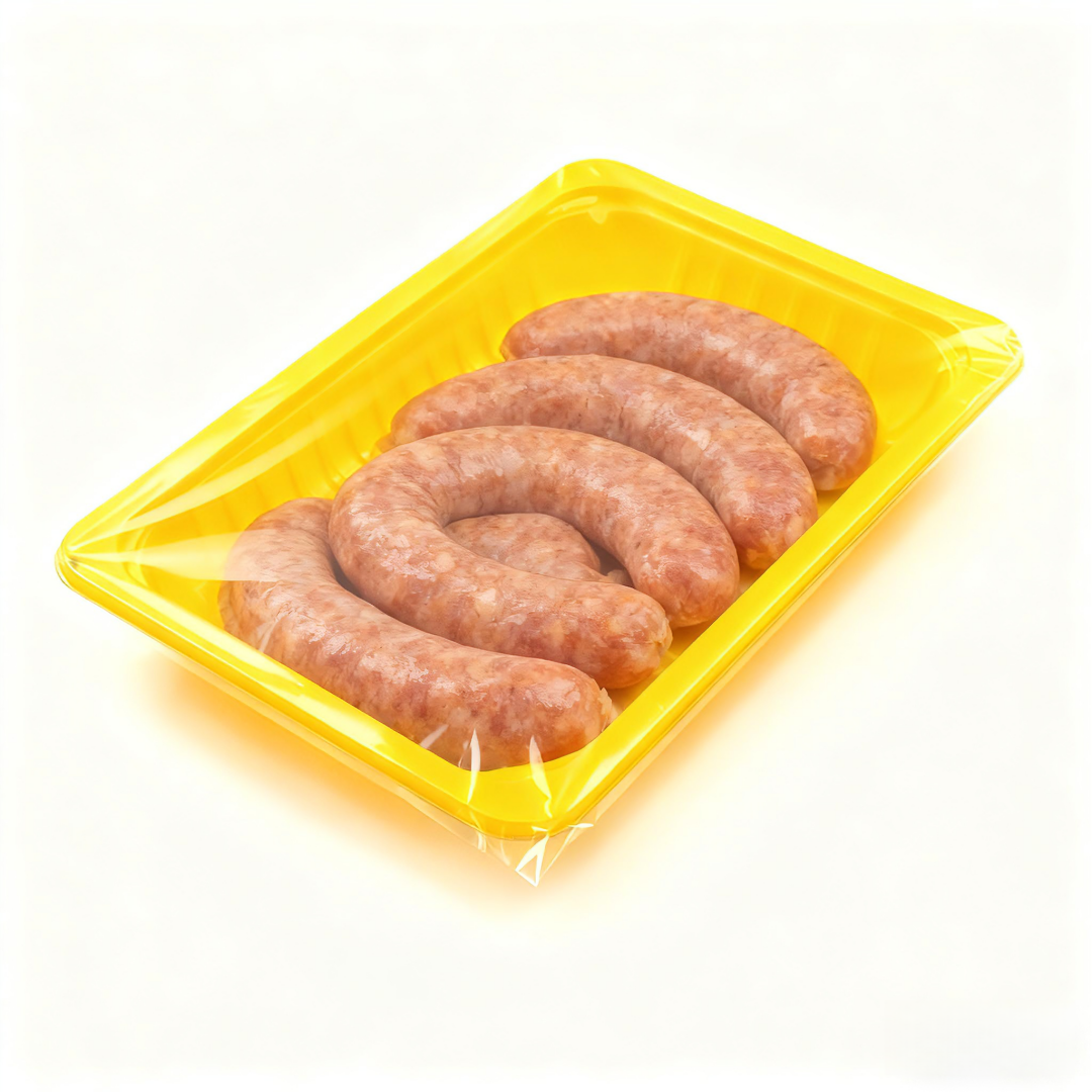 XM XIEFA Recyclable and Sealable Yellow PP Meat Tray