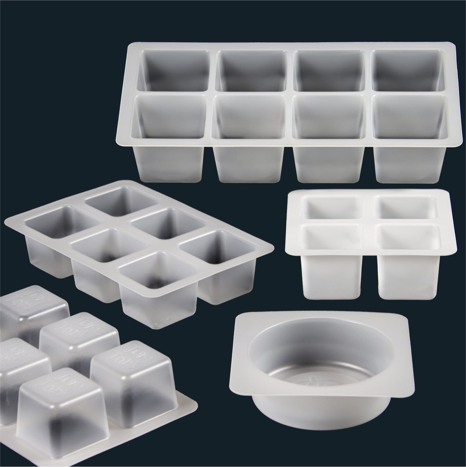 Custom sealable disposable ice cube trays