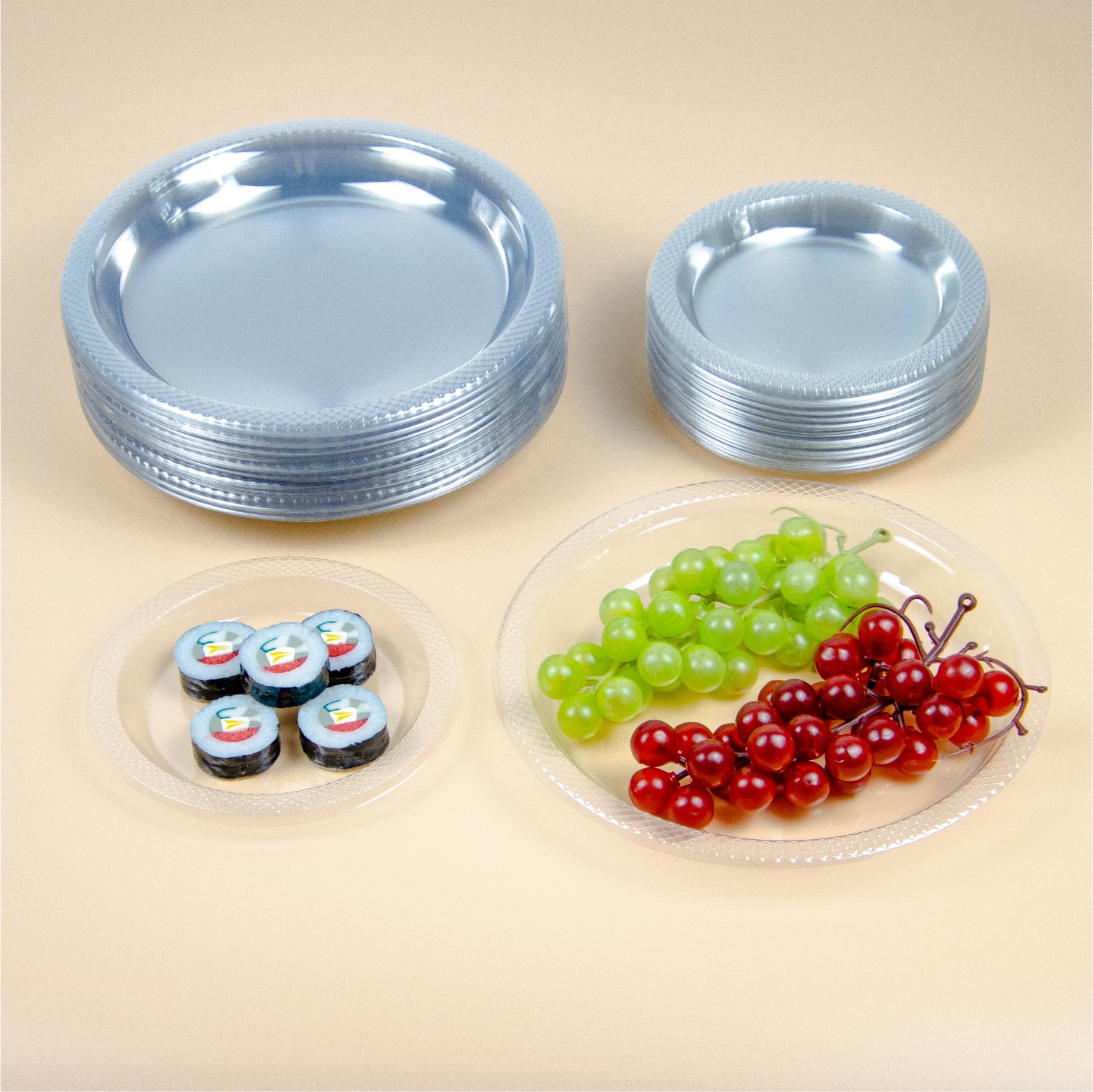 Recyclable Disposable PET/RPET Custom Transparent Plastic Tray