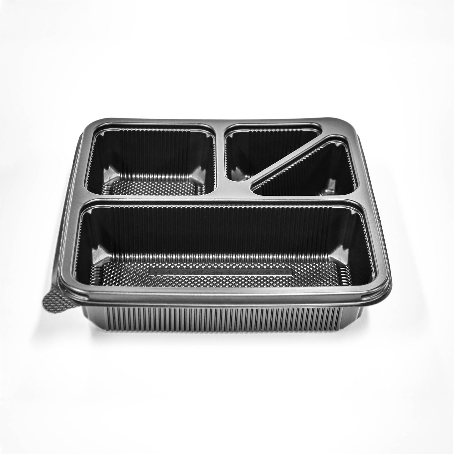 4 Compartments Recyclable Upper And Lower Lid PP Takeaway Food Box Packaging Container