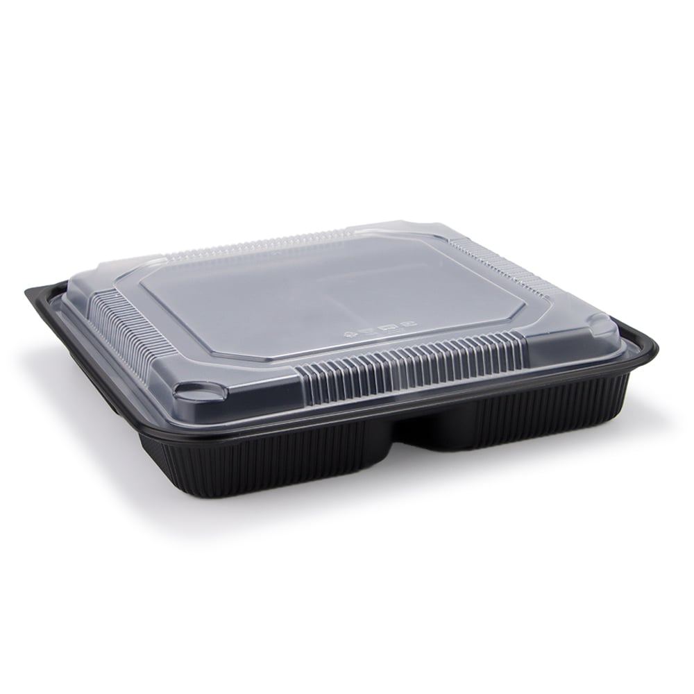 Disposable PP Takeout Food Container with PET Lid | Leak-Proof Microwave-Safe Food Box