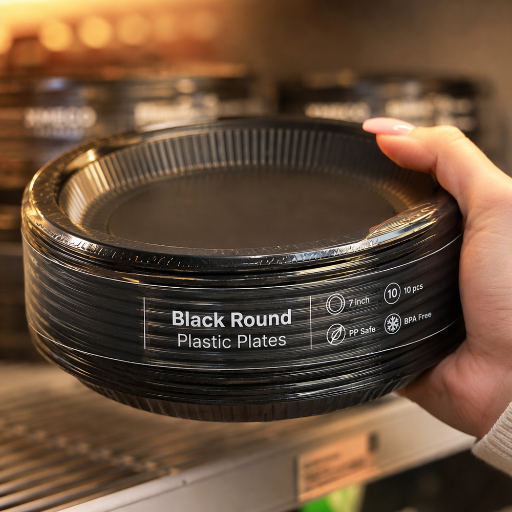 The Complete Wholesale Guide to Heavy Duty Black PP Disposable Plates for Meal Prep, Catering & BBQ