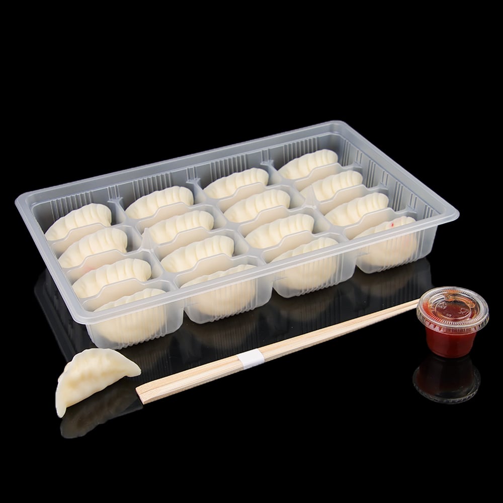 Disposable PP Dumpling Tray Food Grade Packaging Container