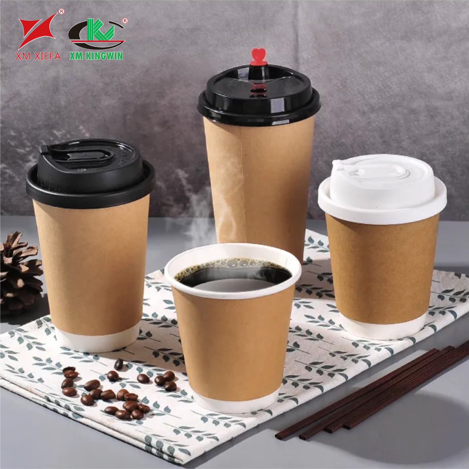 Customized wholesale disposable biodegradable coffee paper cups