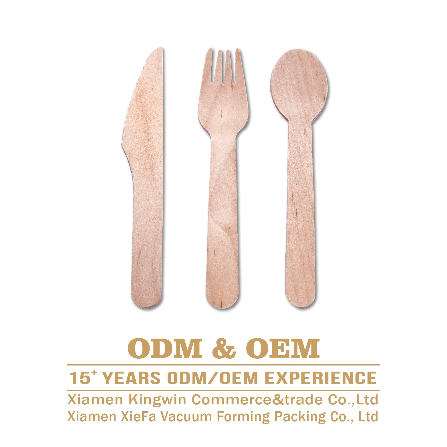 6-inch Biodegradable Disposable Bamboo Spoon Fork And Knife Cutlery Set