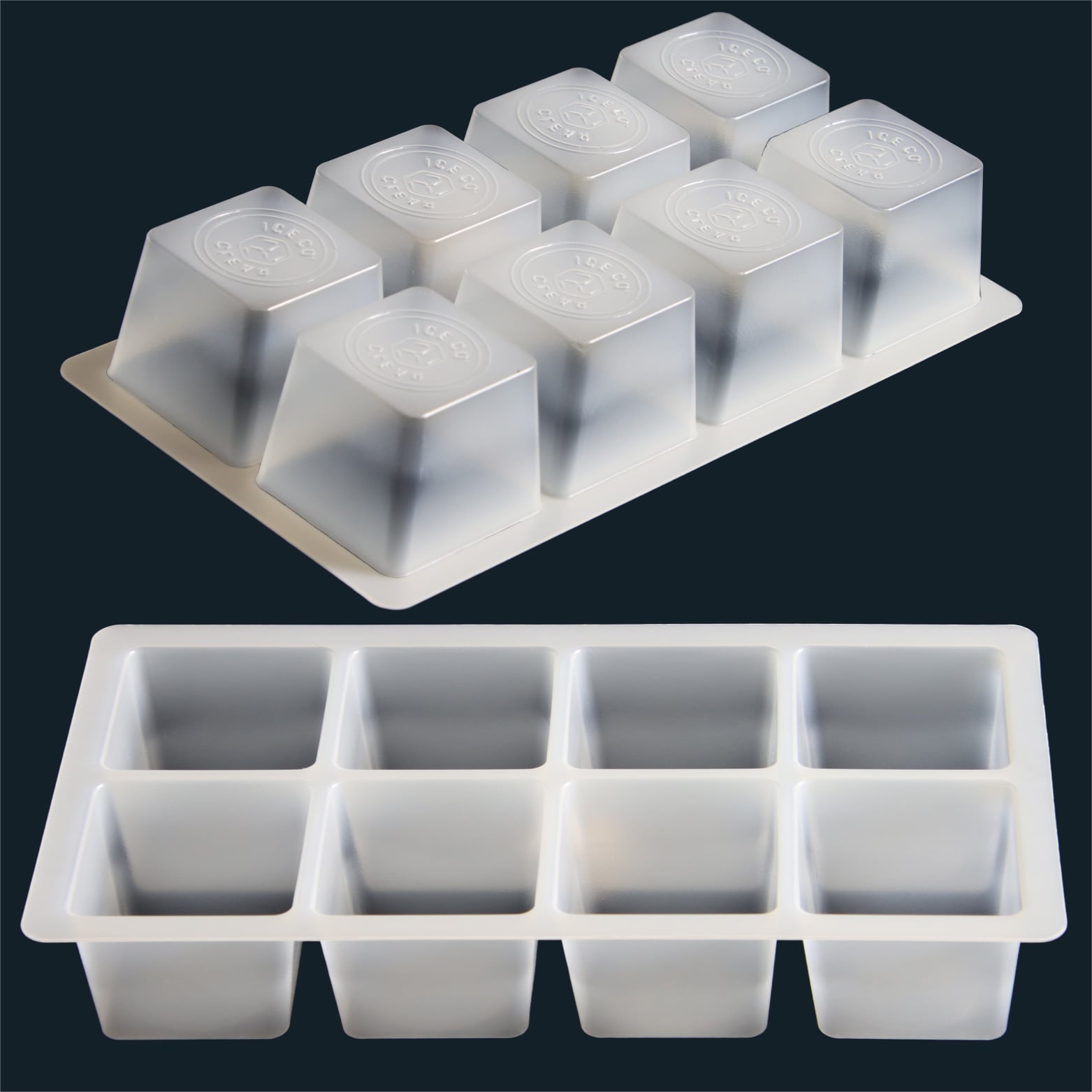 Custom 8 Compartment Recyclable PP Ice Cube Tray Material: PP