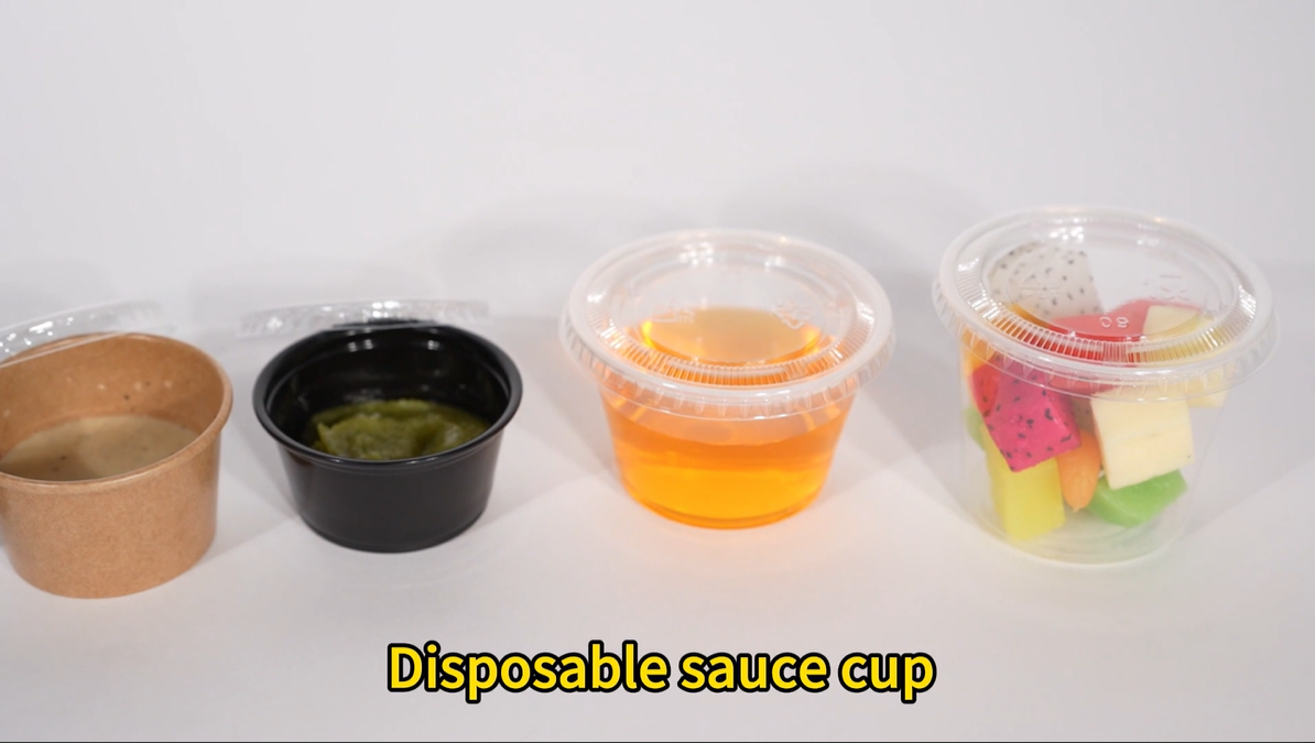 Disposable sauce cup