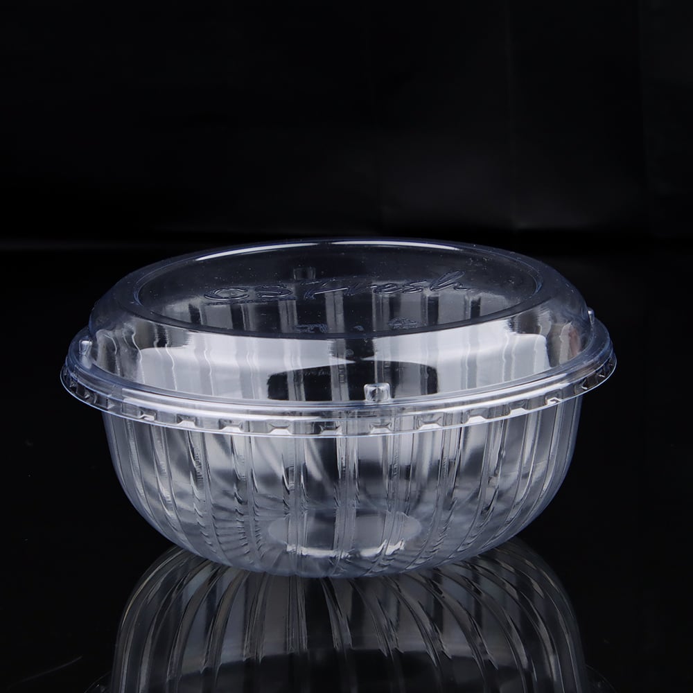 40oz PET Salad Bowl with Clear Lid – Disposable Plastic Salad Containers for Takeaway & Catering