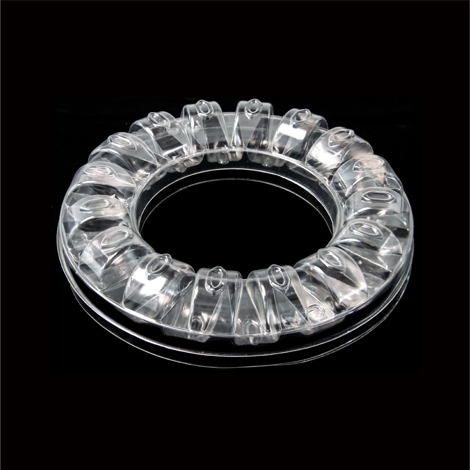 16 Cell Round Clear Plastic RPET Macaron Packaging Box
