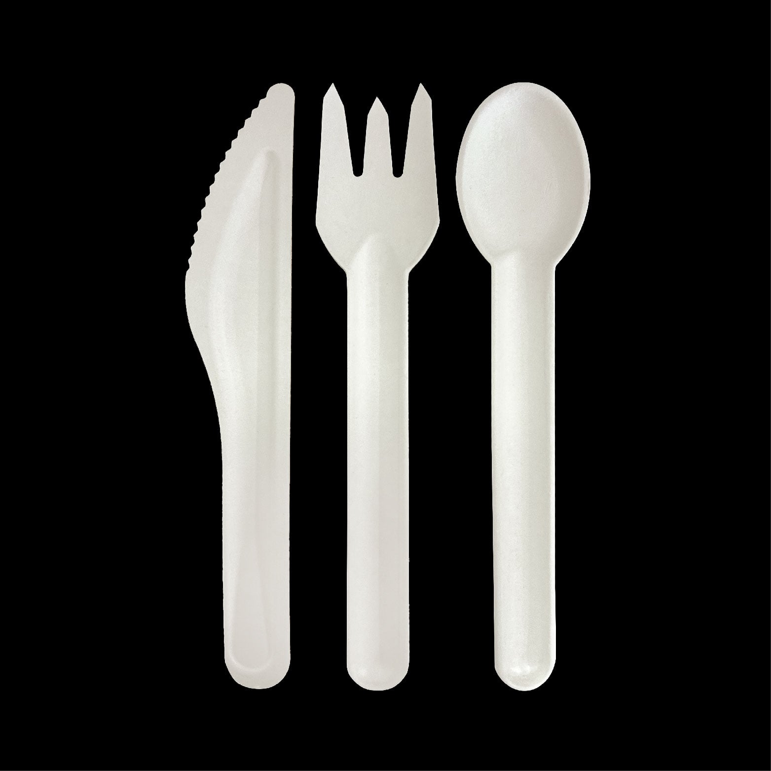 Wholesale customized biodegradable bagasse disposable cutlery fork and spoon tableware
