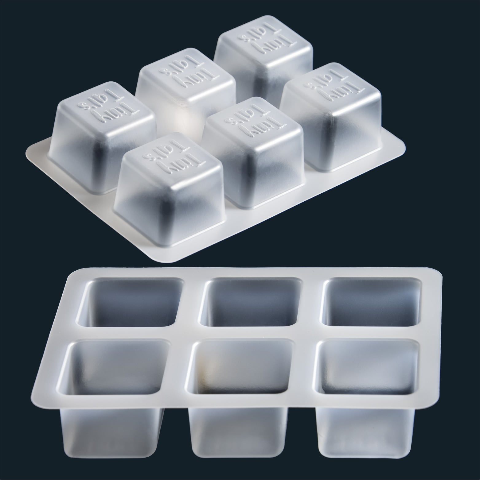Custom 6 Compartment Recyclable PP Ice Cube Tray