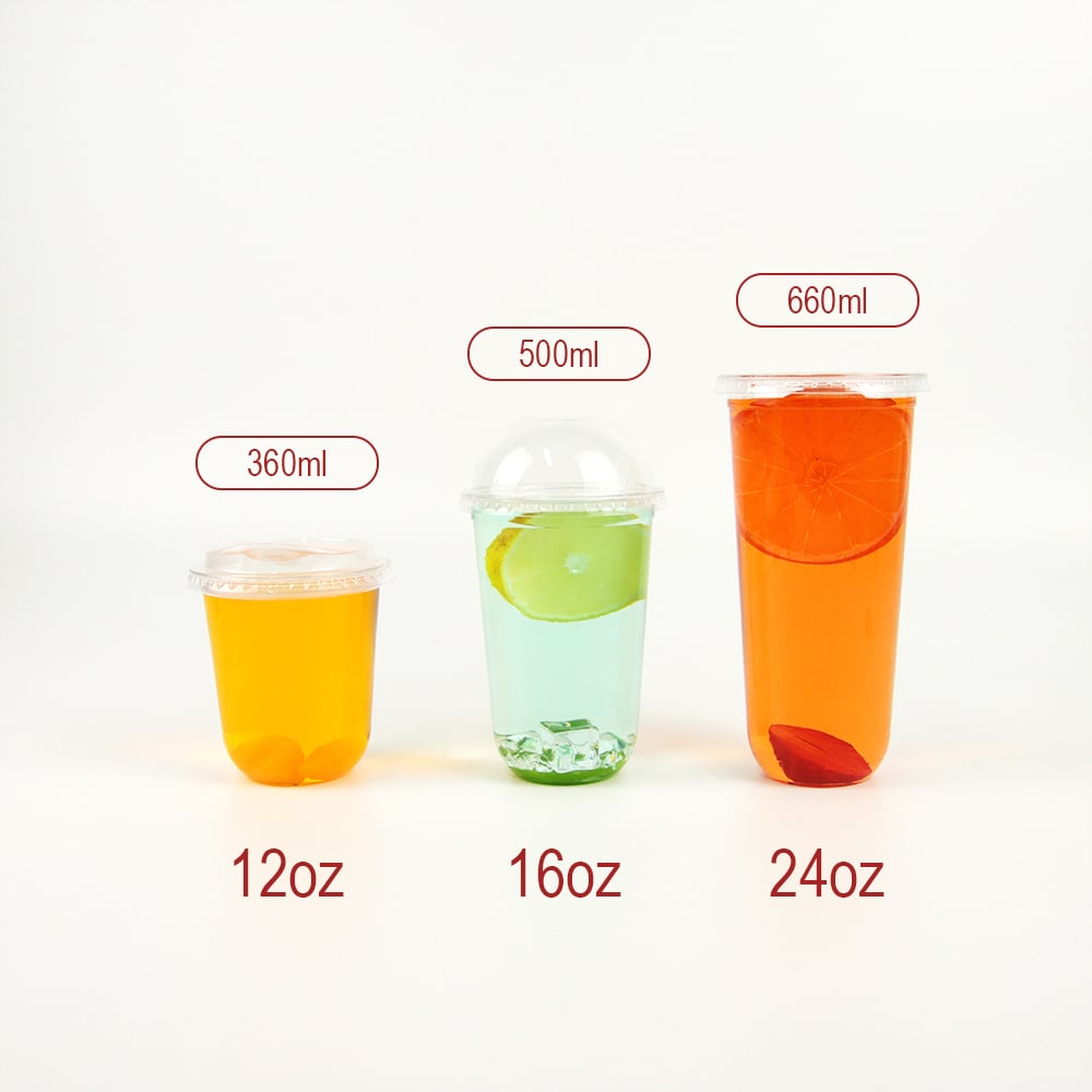 90Φ Custom PLA Biodegradable Disposable Beverage Cup
