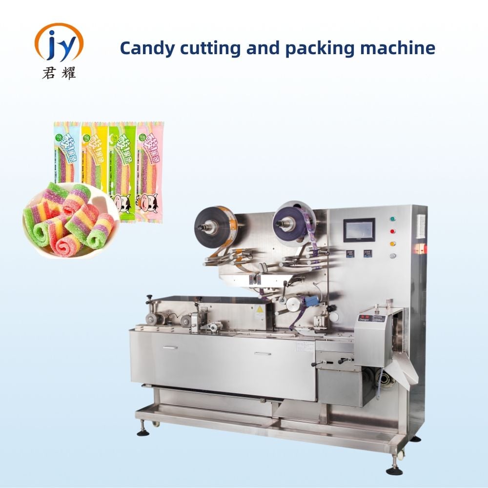 5 Servo Control Automatic Candy Belt Cutting and Packing Machine