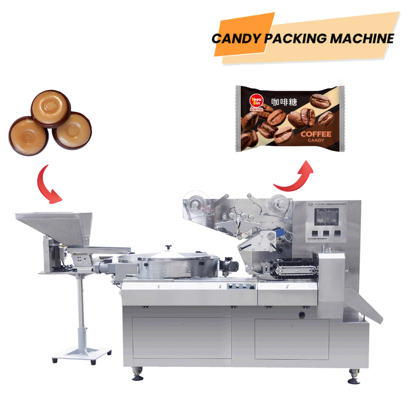 Machine d'emballage en flux continu et en forme d'oreiller pour café et bonbons, automatique haute vitesse JY-ZB1200