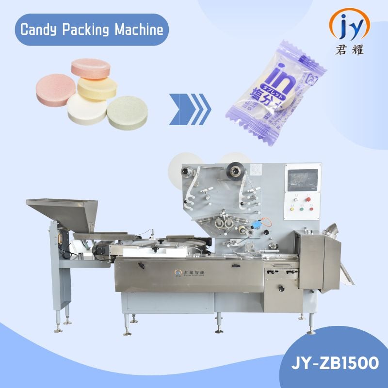 JY-ZB1500 High Speed Automatic Candy Packing Packaging Machine Flow Wrapping Machine Relaxa Indonesia