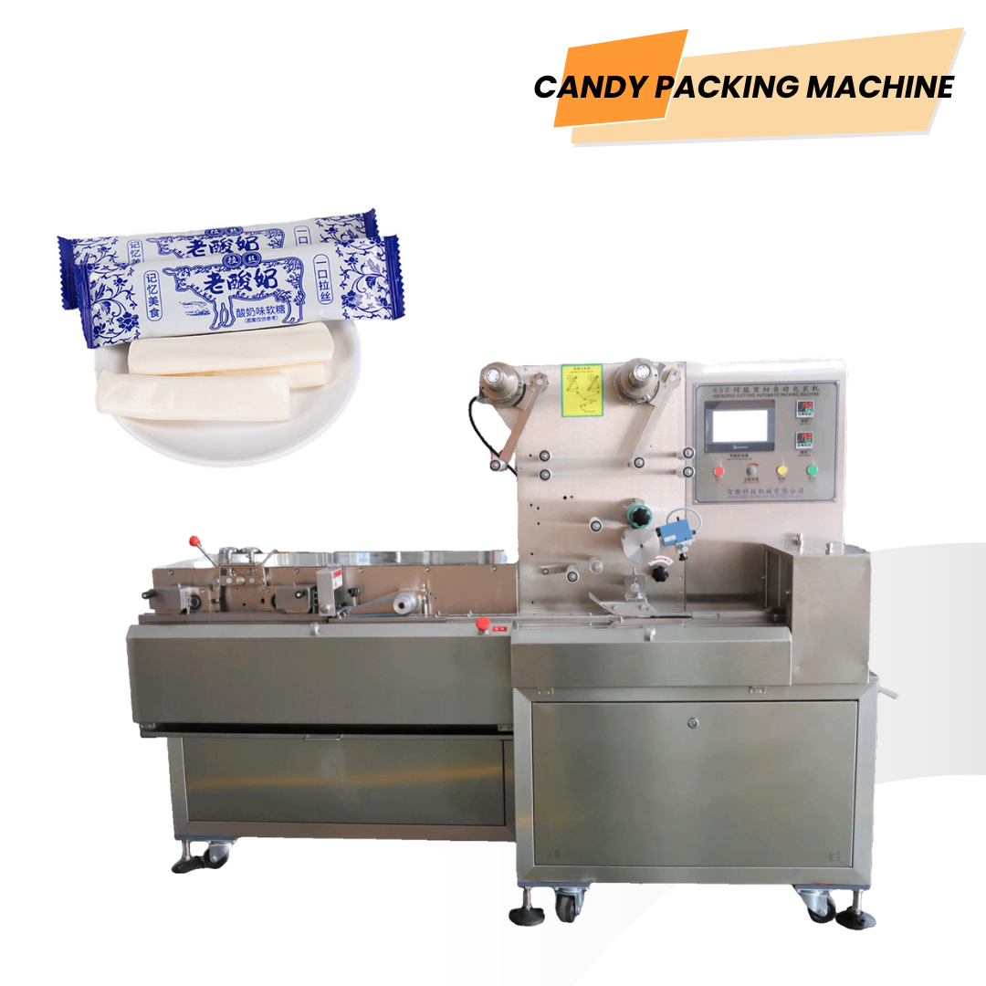 Soft Candy Cutting and Packaging Machine with 5-Servo Motor Control