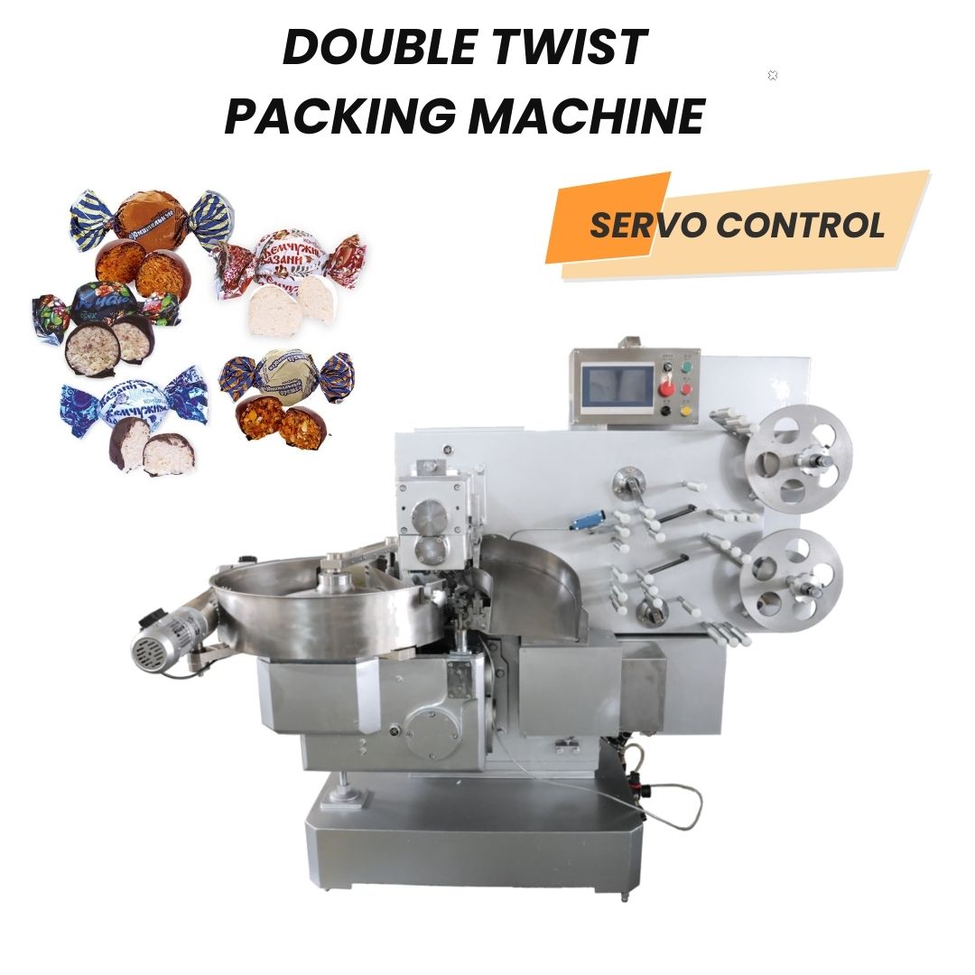 Machine d’emballage à double torsion pour bonbons / machine d’emballage à double torsion pour chocolats, machine d’emballage pour caramel