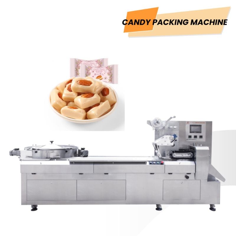 Full Automatic Toffee Chocolate Candy Packing Machine/ Food Packaging Machine/ Horizontal Flow Wrapping Machine