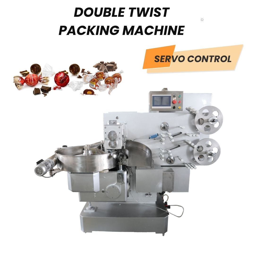 Machine d’emballage à double torsion pour bonbons, machine d’emballage de bonbons
