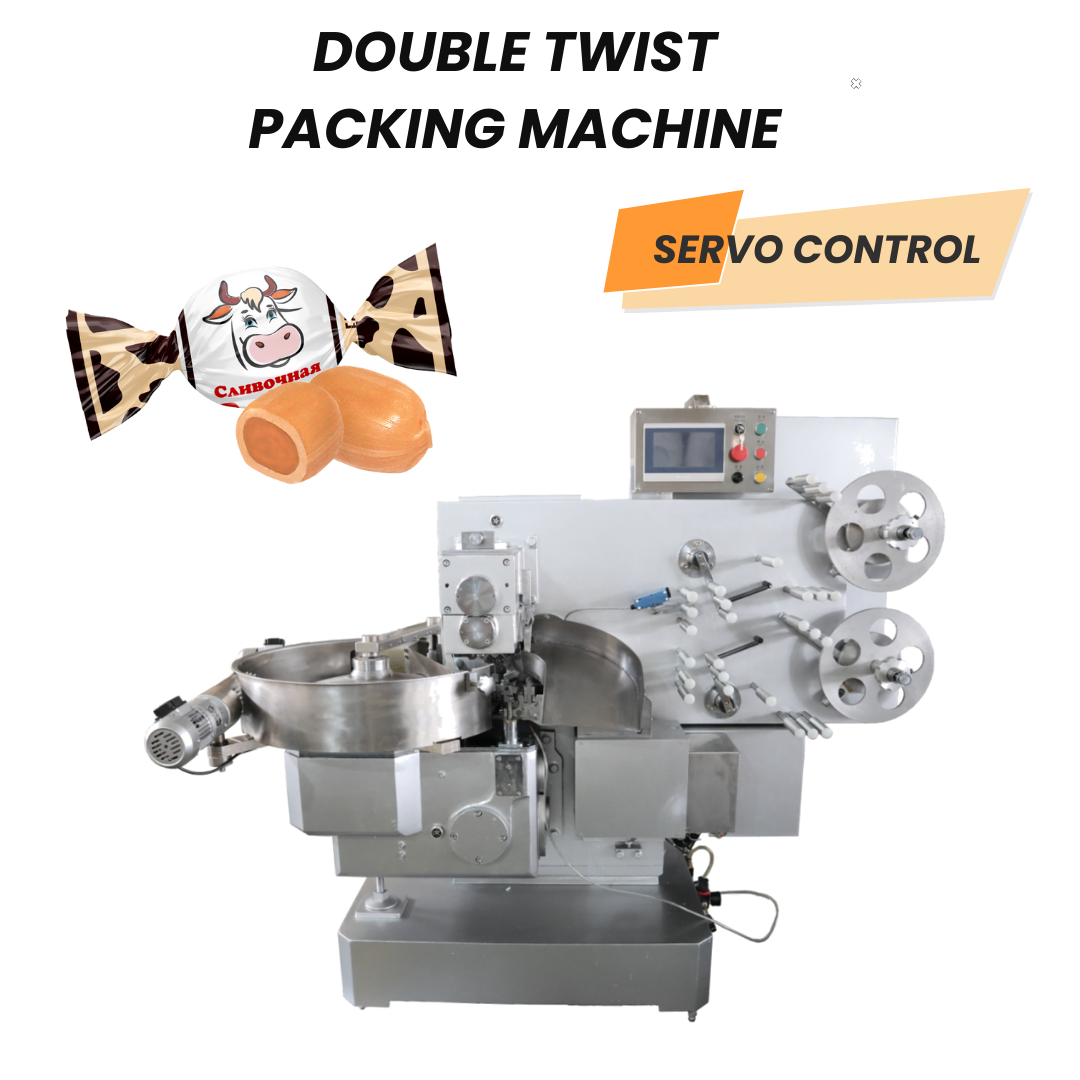 Machine automatique d’emballage à double torsion pour nougat, machine d’emballage à torsion pour chocolat