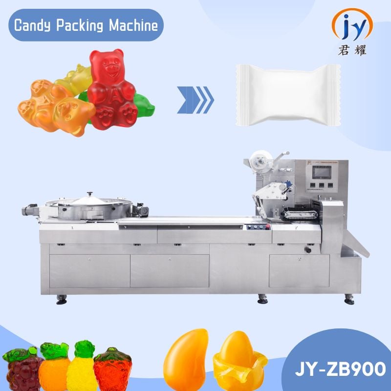 High Speed Flow Wrapping Gummy Bear Pillow Packing Packaging Machine
