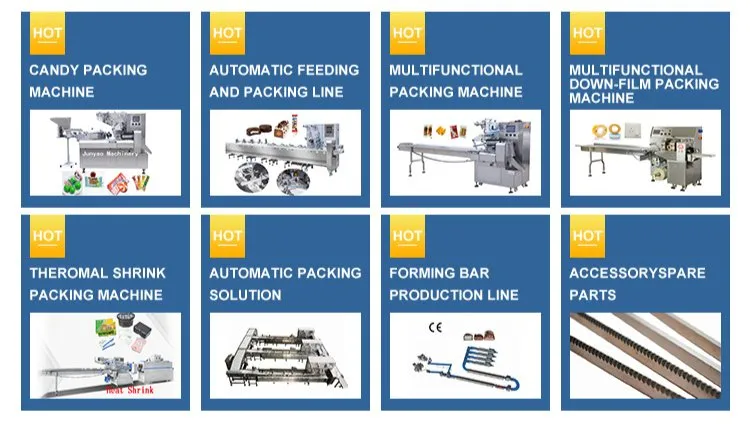 High Speed Automatic Candy Packing Machine Gummy Packaging Machine Toffee Wrapping Machine