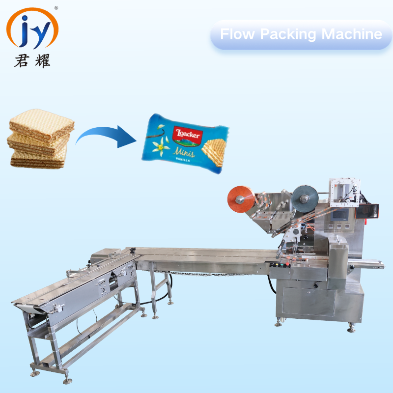 Multi Functional Versatile Wafer Chocolate Flow Wrapping Machine Servo Control with Customized Design