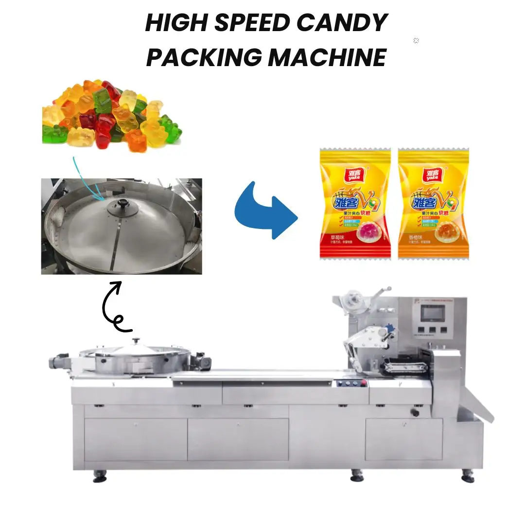 Pourquoi les machines d’emballage de bonbons gélifiés sont idéales pour une production flexible