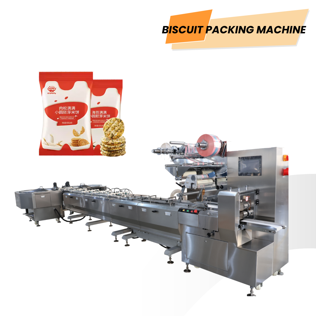 macchina personalizzata per il confezionamento a cuscino di biscotti, dolci e torte, macchina automatica per il confezionamento in flusso e l'incartamento