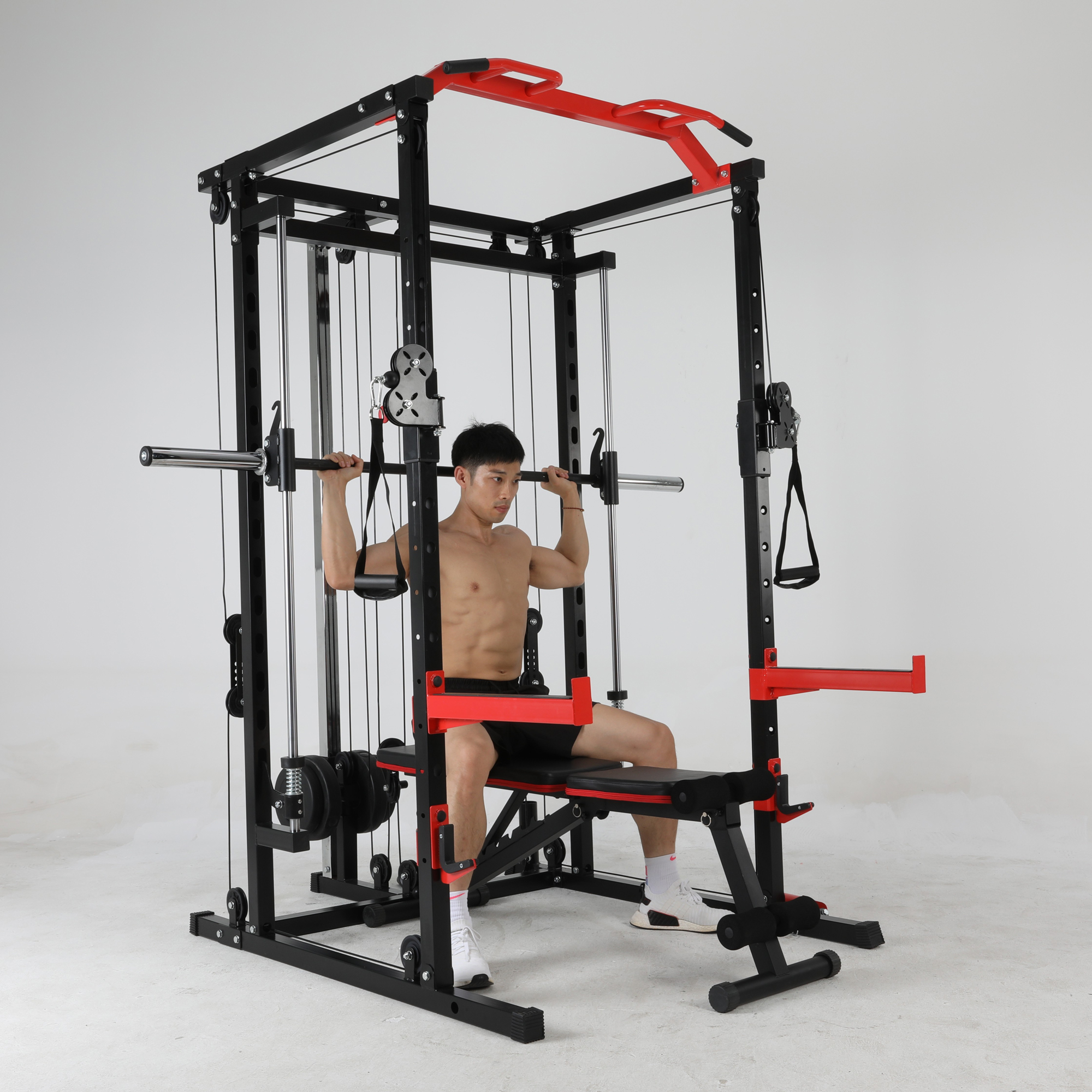 Power Squat Machine: Guided Biomechanical Strength Performance
