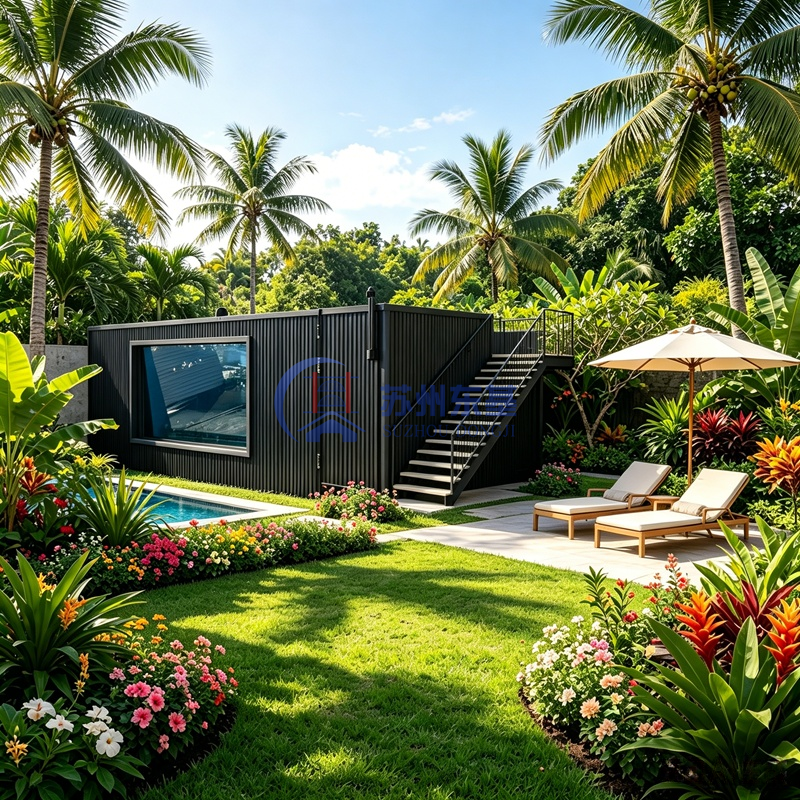 Custom Backyard Container Swimming Pool Project in the Dominican Republic