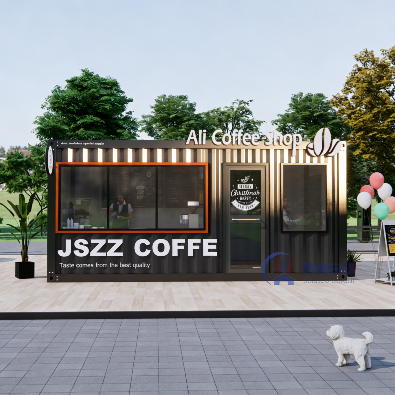 Dongji House Secures Large Order for 21sets Detachable Modular Coffee Shops, Revolutionizing Mobile F&B Retailing