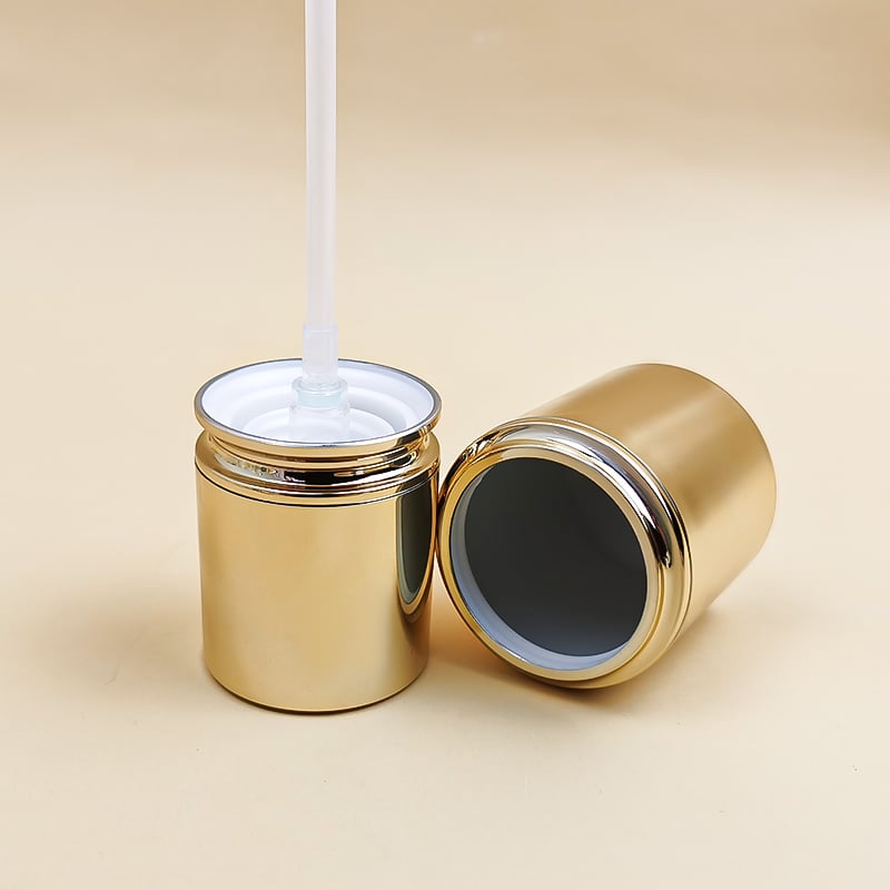 Gold Cap White Luxury Cosmetics Glass Bottle Set HY-2439