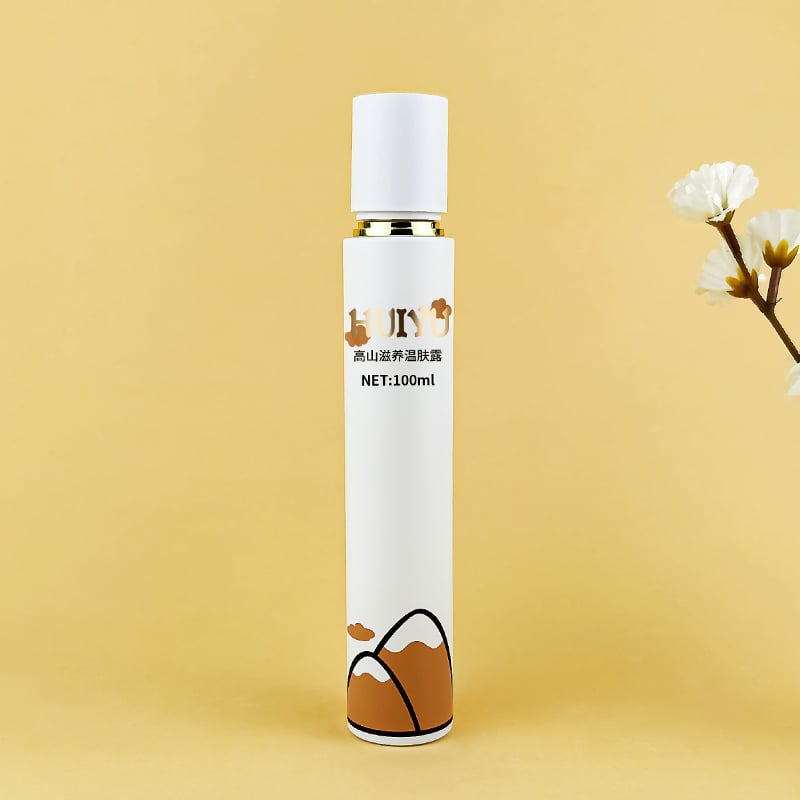 Slender Cylinder Reusable Empty Glass Skincare Bottle HY-2454