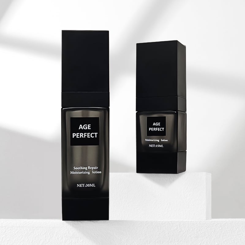 Botol Pomad Kosmetik Kosong Model Persegi dengan Kaca Matte Label Pribadi Disesuaikan, 15ml 30ml untuk Muka