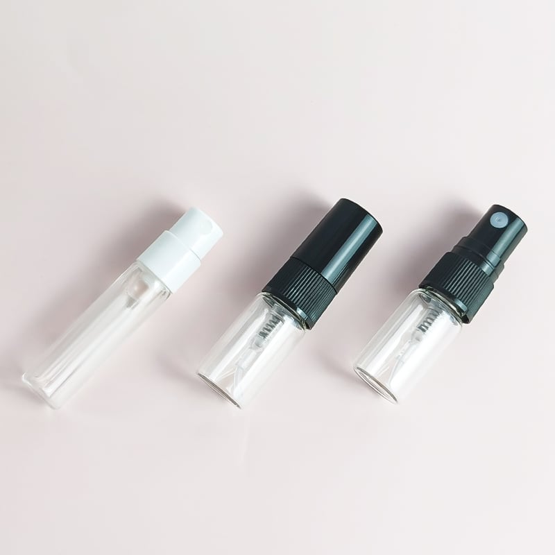 Transparent 2ml 5ml 10ml Pocket Mini Glass Spray Perfume Bottle for Test HY-S038
