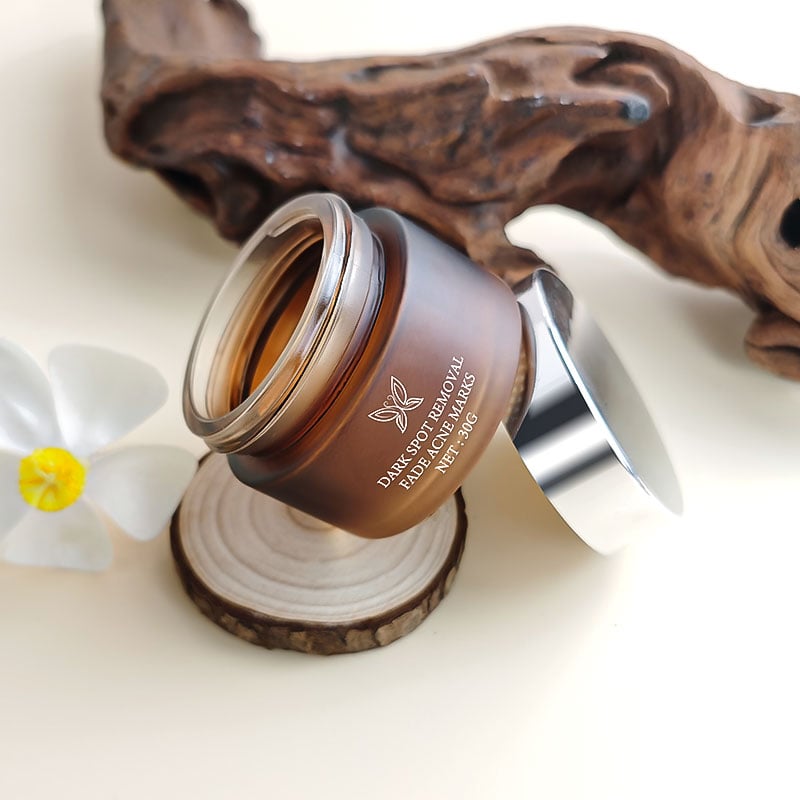 New Brown 50g Cosmetic Jar with Lips HY-1879