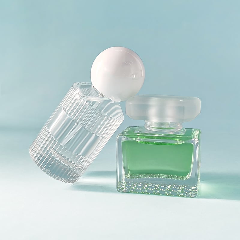 Special Hot Sale ODM OEM Clear Cylinder 30 ml Vertical Grain Perfume Bottle Glass with Packaging