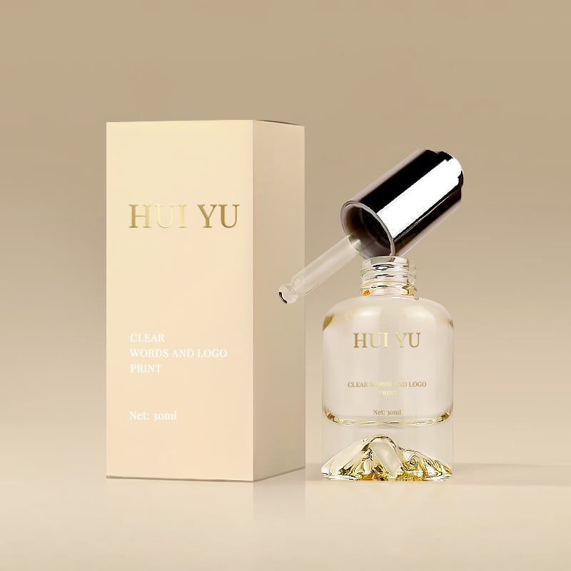 Skincare Packaging Mountain 30ml Essential Oil Push Dropper Pump Bottle HY-1940