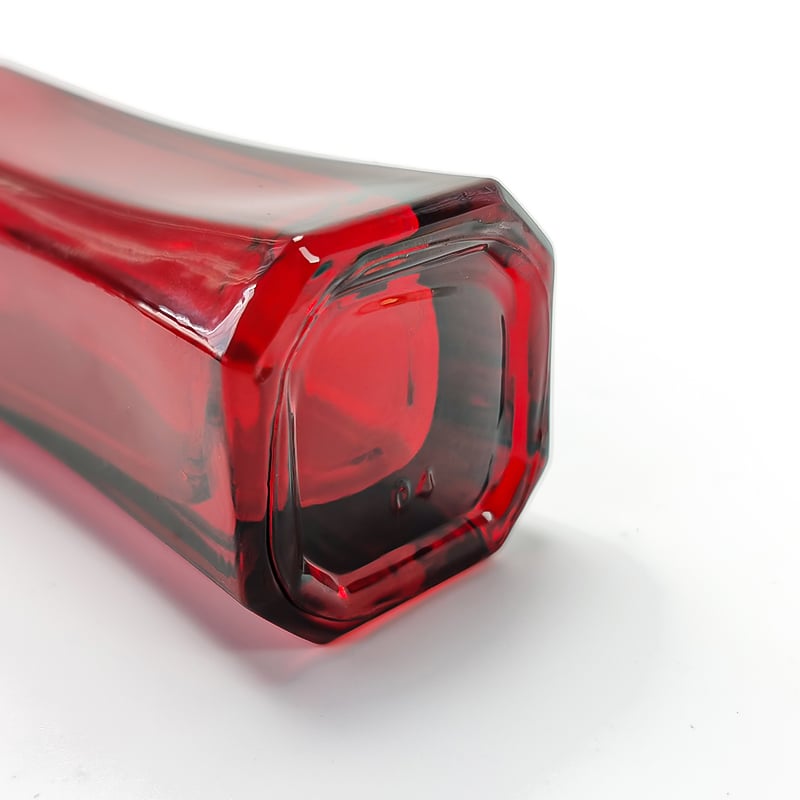 Red Unique Luxury Slim Skincare Serum Glass Bottle with Dropper HY-1907