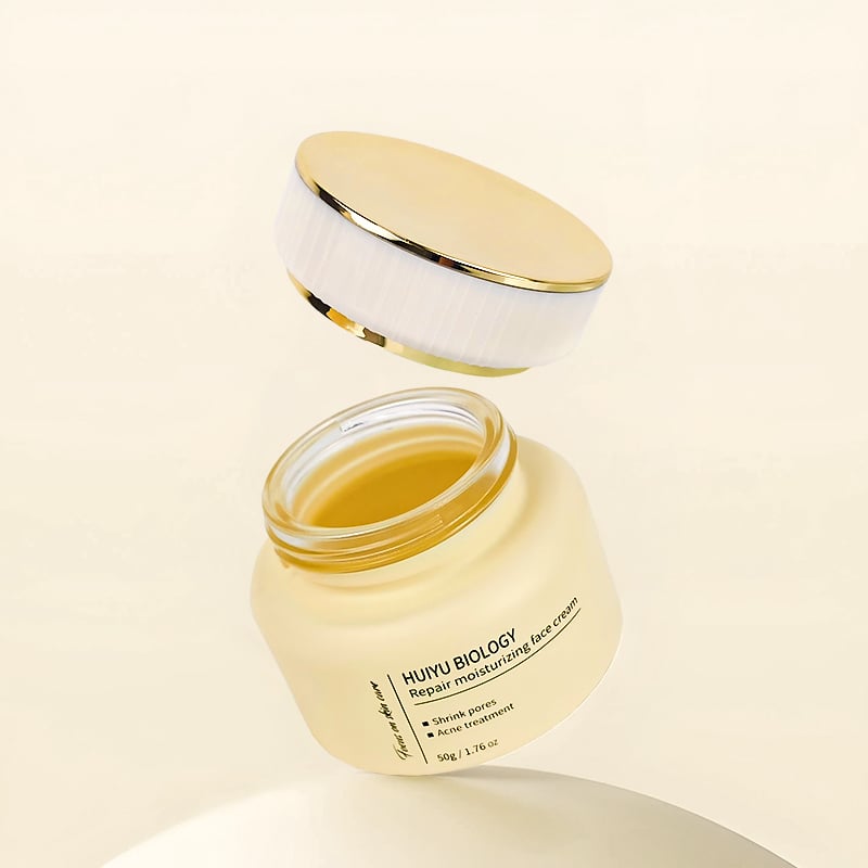 Eco-Friendly Recyclable Glass Cosmetic Jar Matte Wide Mouth Cream Container for Easy Filling and Use