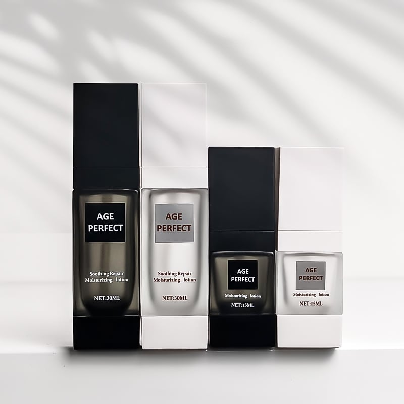 Customized Private Label Glass Matte 15ml 30ml Lotion Pump Bottle Square Empty Liquid Foundation Bottles for Makeup