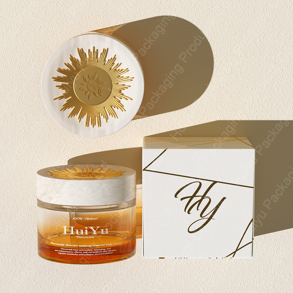 Custom 100g Individual Gradient Glass Jar for Cosmetic