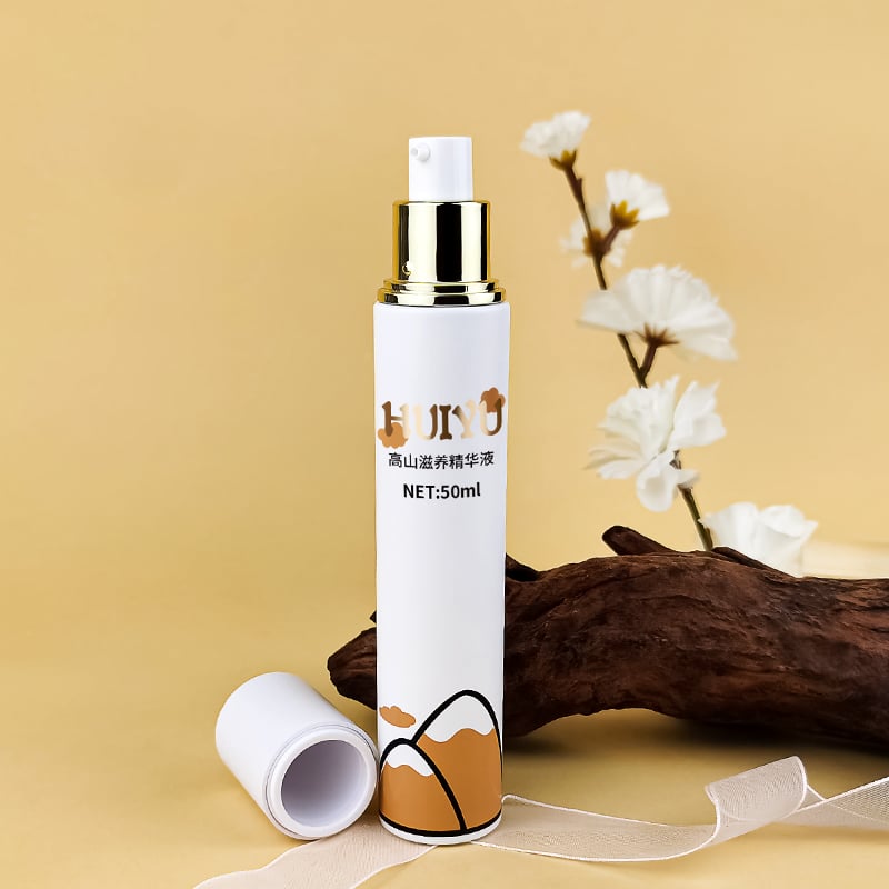 Slender Cylinder Reusable Empty Glass Skincare Bottle HY-2454
